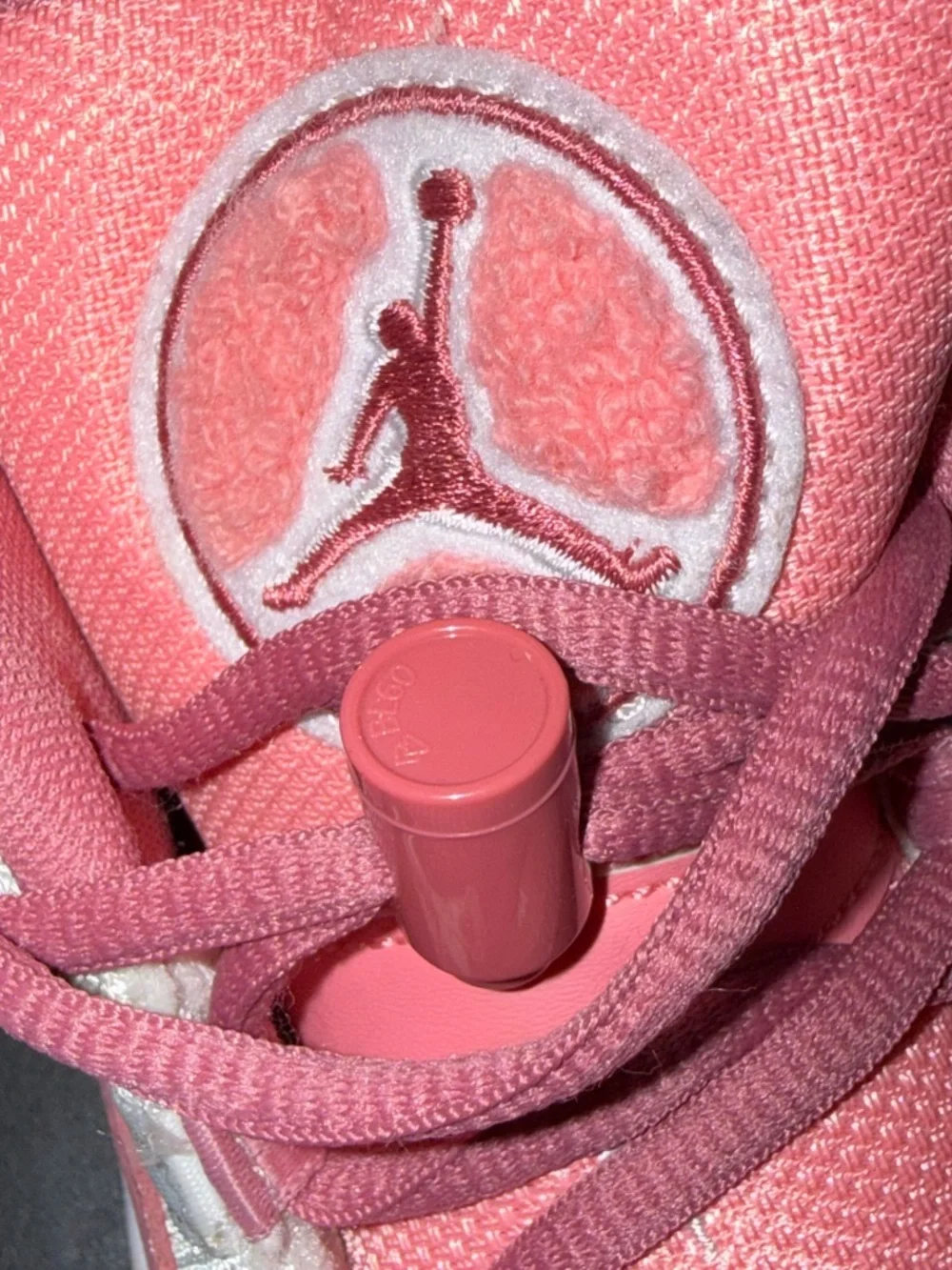 Nike Air Jordan 6 Rings GS Coral Chalk Desert Berry White Size 5Y Girls w/box - Picture 7 of 16